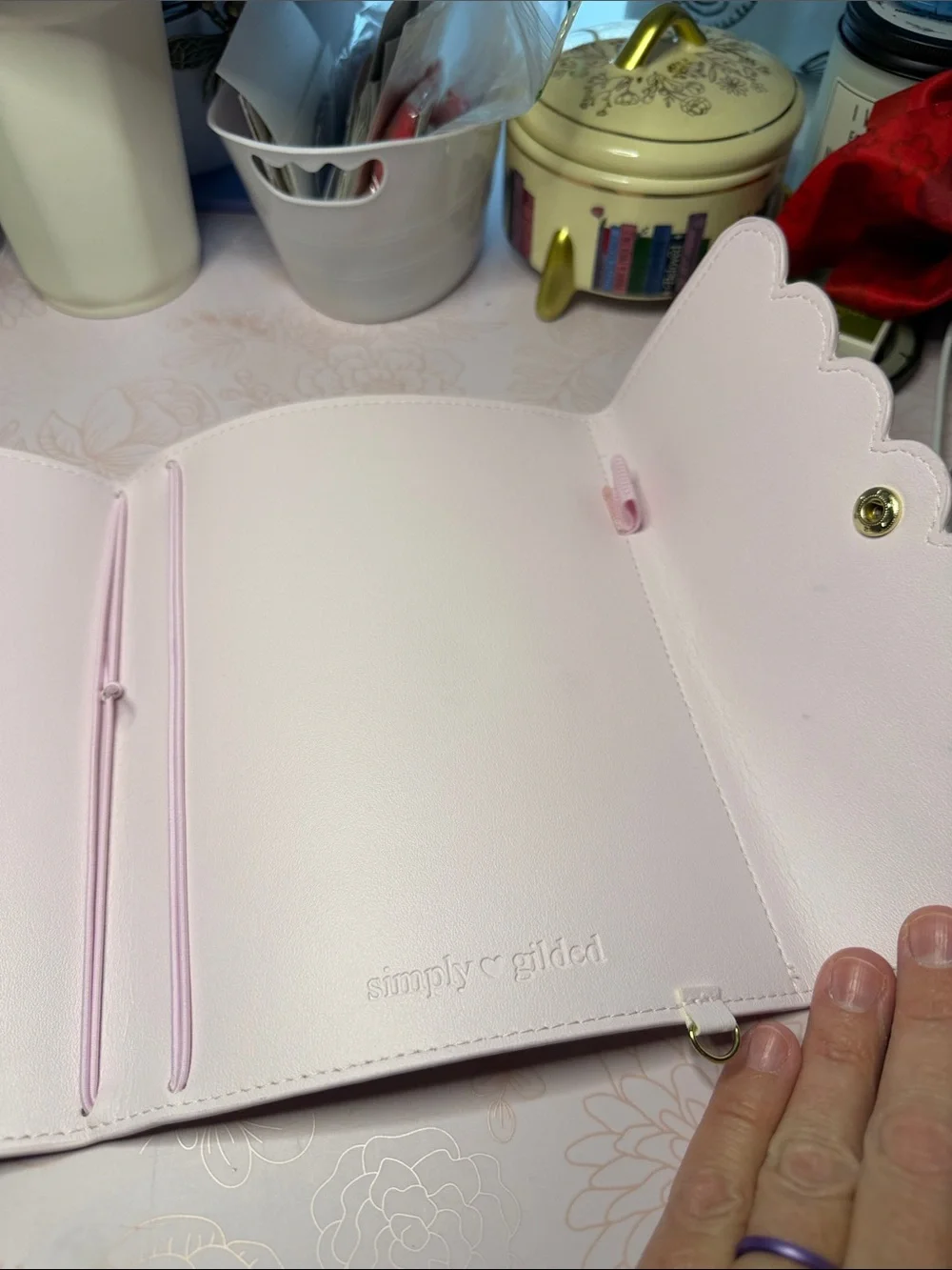 Simply Gilded traveler’s notebook cover - floral